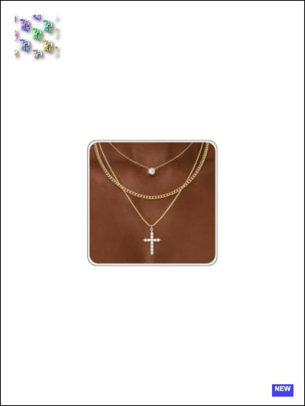 14K Gold Plated Layered Necklace Set 3 Chains Dainty Non Tarnish Gift